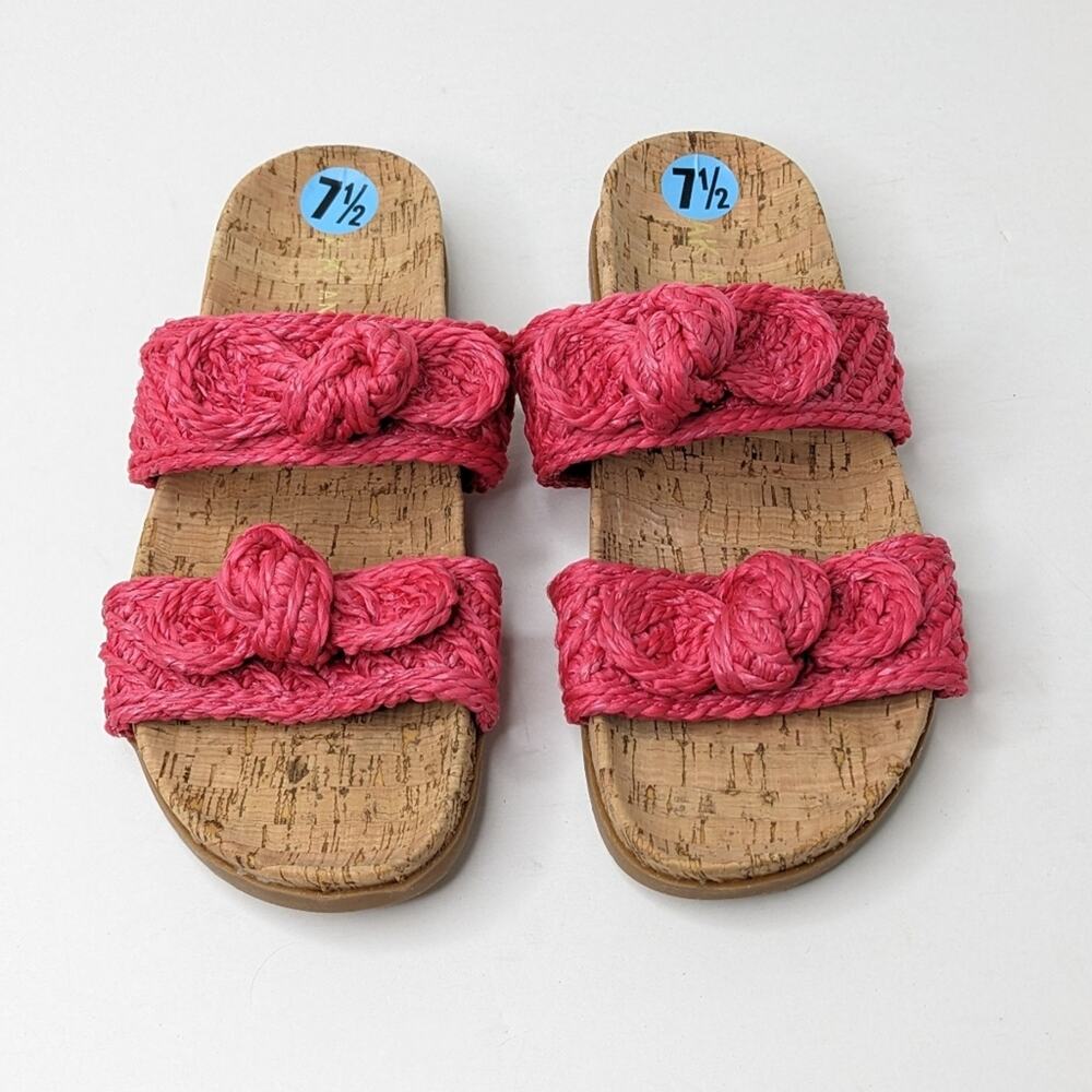 Anne Klein Bulia Braided Slide Sandals, Pink, Women's 7.5